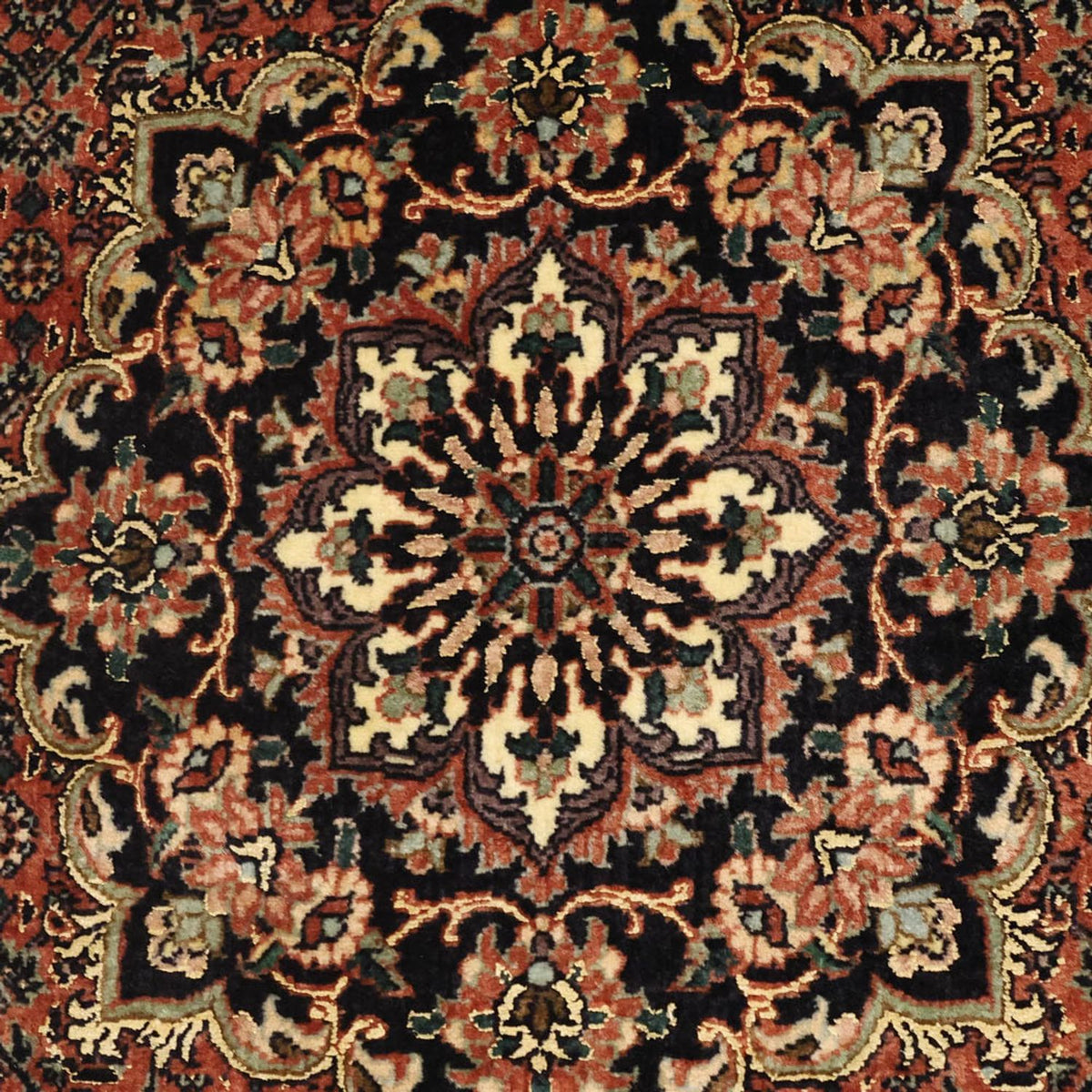 Persisk matta - Bijar - 151 x 87 cm - mörk beige