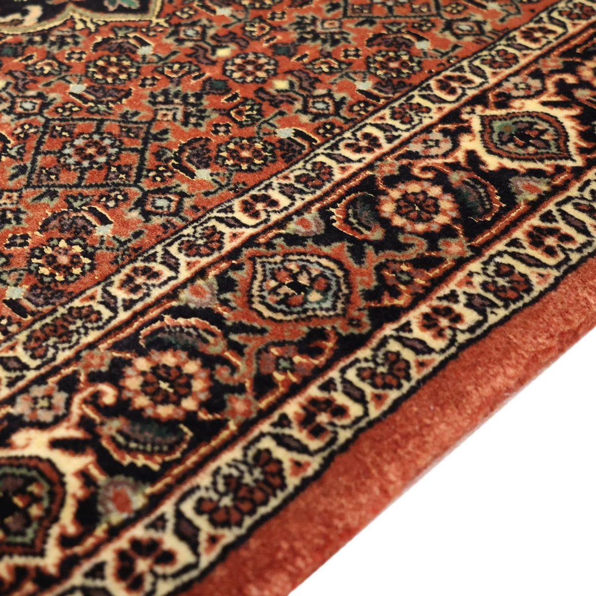 Persisk matta - Bijar - 151 x 87 cm - mörk beige