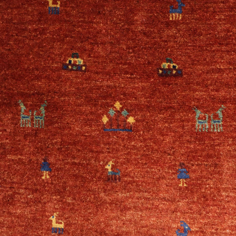 Gabbeh-matta - Kashkuli Persiska - 157 x 104 cm - röd