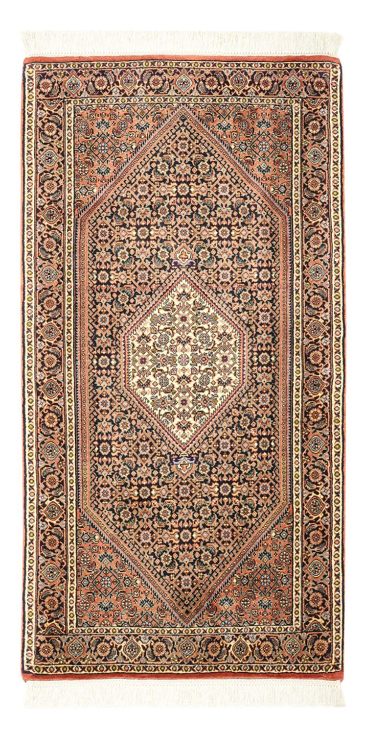 Persisk matta - Bijar - 134 x 70 cm - mörk beige