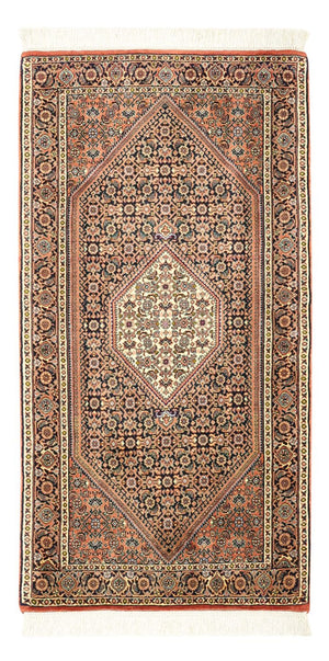 Persisk matta - Bijar - 134 x 70 cm - mörk beige