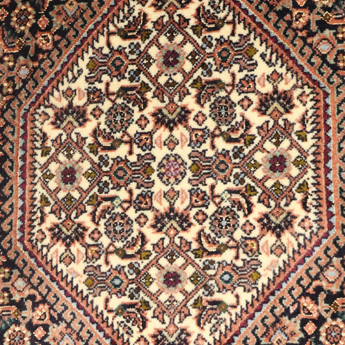 Persisk matta - Bijar - 134 x 70 cm - mörk beige