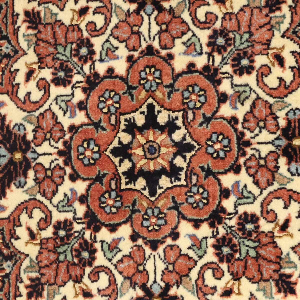 Persisk matta - Bijar - 138 x 72 cm - mörk beige