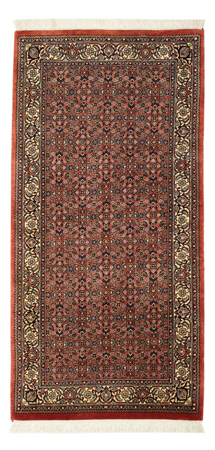 Persisk matta - Bijar - 142 x 72 cm - mörk beige