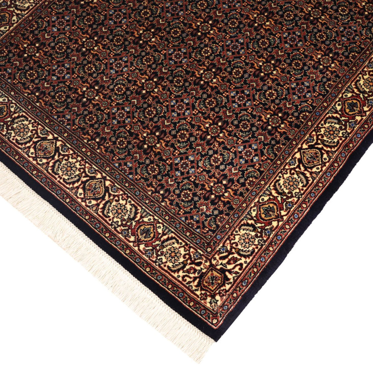 Persisk matta - Bijar - 146 x 90 cm - mörk beige
