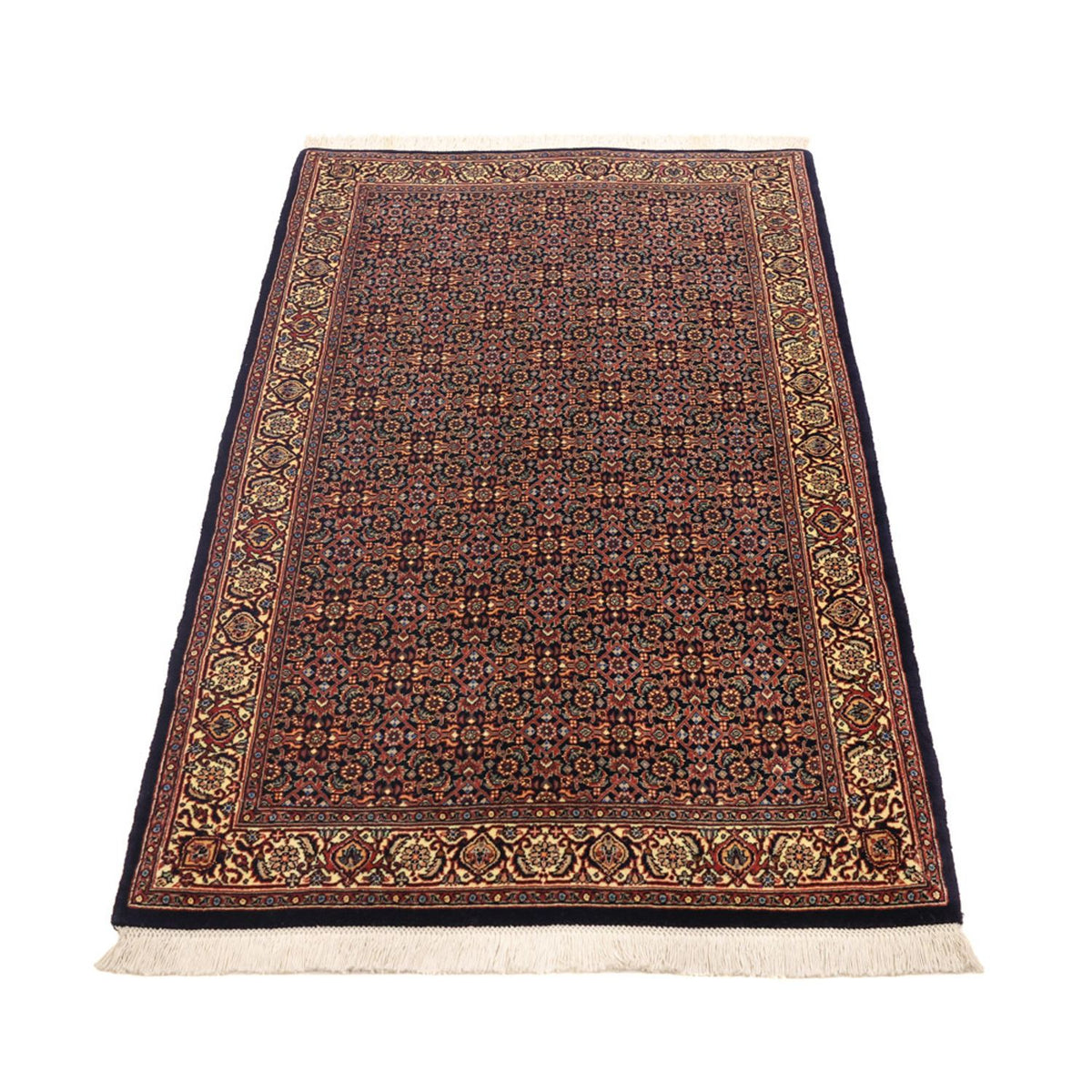 Persisk matta - Bijar - 146 x 90 cm - mörk beige