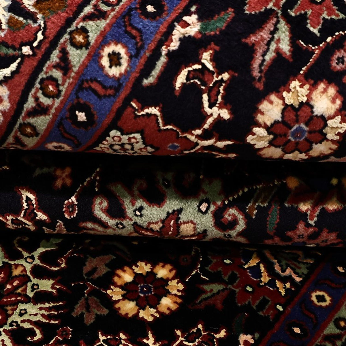 Persisk matta - Bijar - Kungliga - 212 x 130 cm - mörkblå