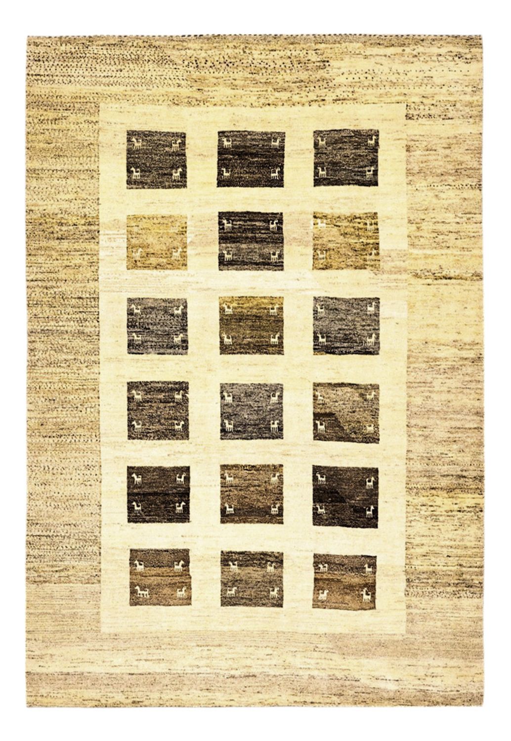 Gabbeh-matta - persisk - 292 x 203 cm - flerfärgad