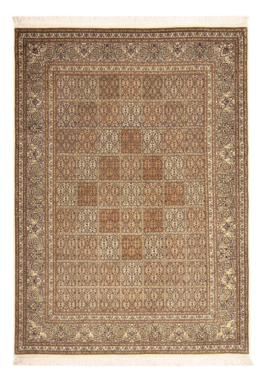 Persisk matta - Tabriz - Royal - 208 x 149 cm - mörk beige