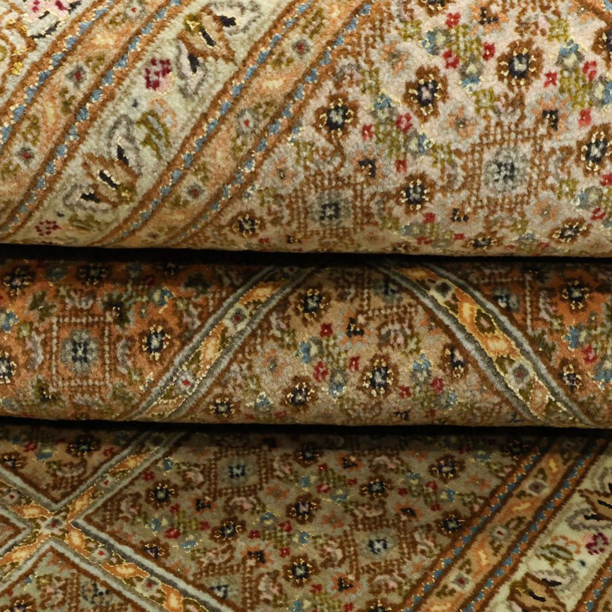 Persisk matta - Tabriz - Royal - 208 x 149 cm - mörk beige