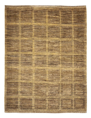 Gabbeh-matta - Loribaft Persian - 242 x 194 cm - mörk beige