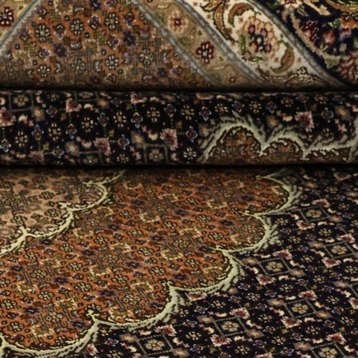 Persisk matta - Tabriz - 299 x 204 cm - mörk beige