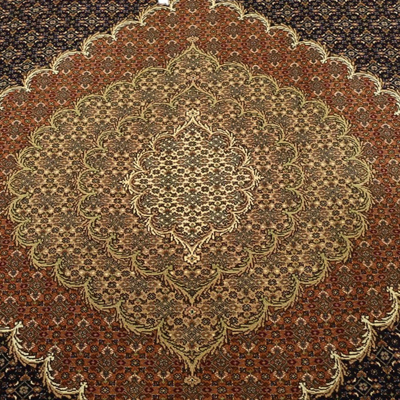 Persisk matta - Tabriz - Royal - Halsband i siden - 362 x 251 cm - mörk beige