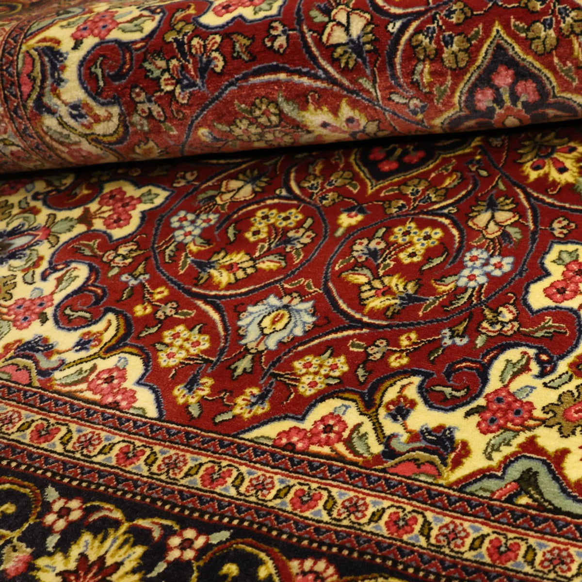 Persisk matta - Ghom - 158 x 114 cm - röd