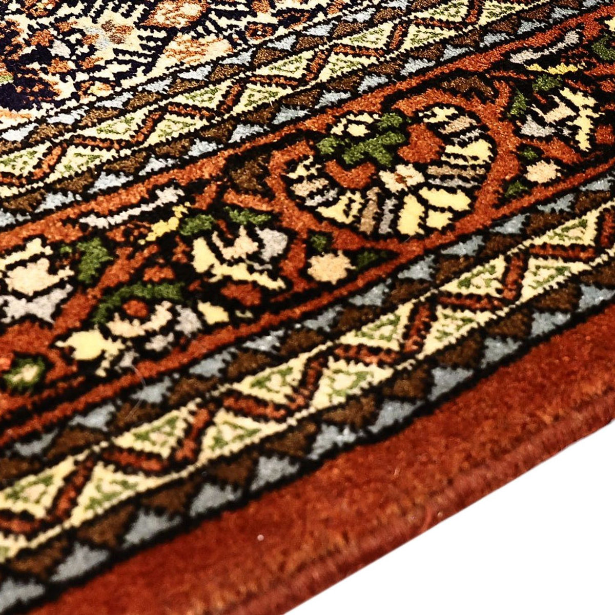 Persisk matta - Nomadic - 201 x 153 cm - mörk beige