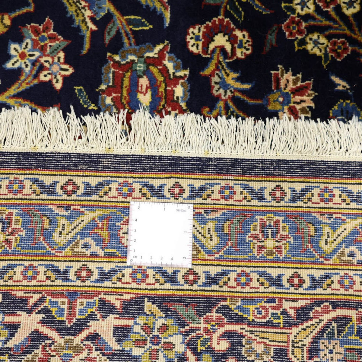 Persiska mattor - Keshan - 321 x 221 cm - mörkblå