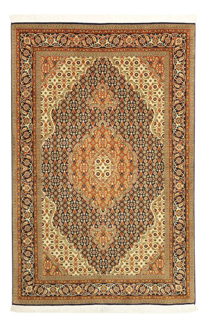 Persisk matta - Tabriz - Royal - Kungliga - 153 x 101 cm - mörk beige