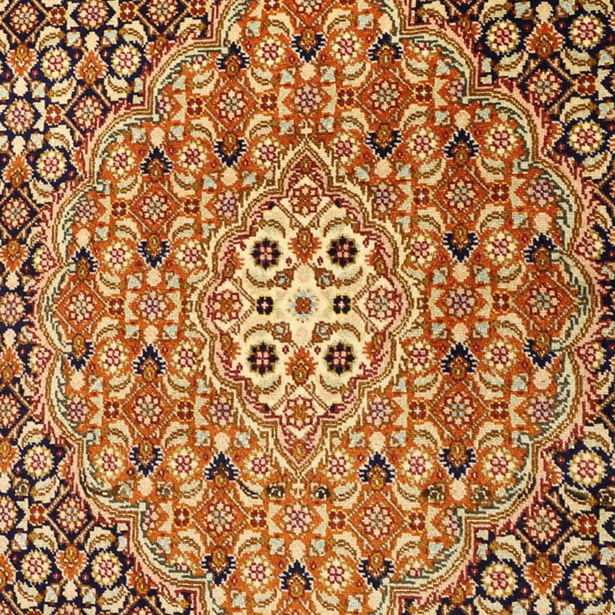 Persisk matta - Tabriz - Royal - Kungliga - 153 x 101 cm - mörk beige