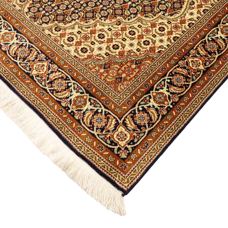 Persisk matta - Tabriz - Royal - Kungliga - 153 x 101 cm - mörk beige