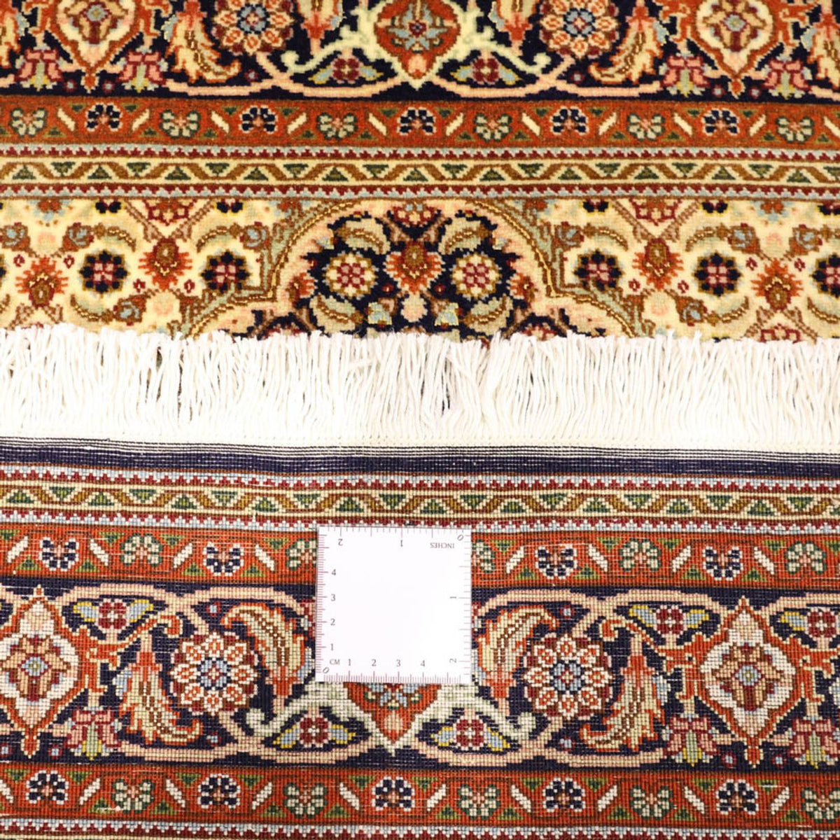 Persisk matta - Tabriz - Royal - Kungliga - 153 x 101 cm - mörk beige