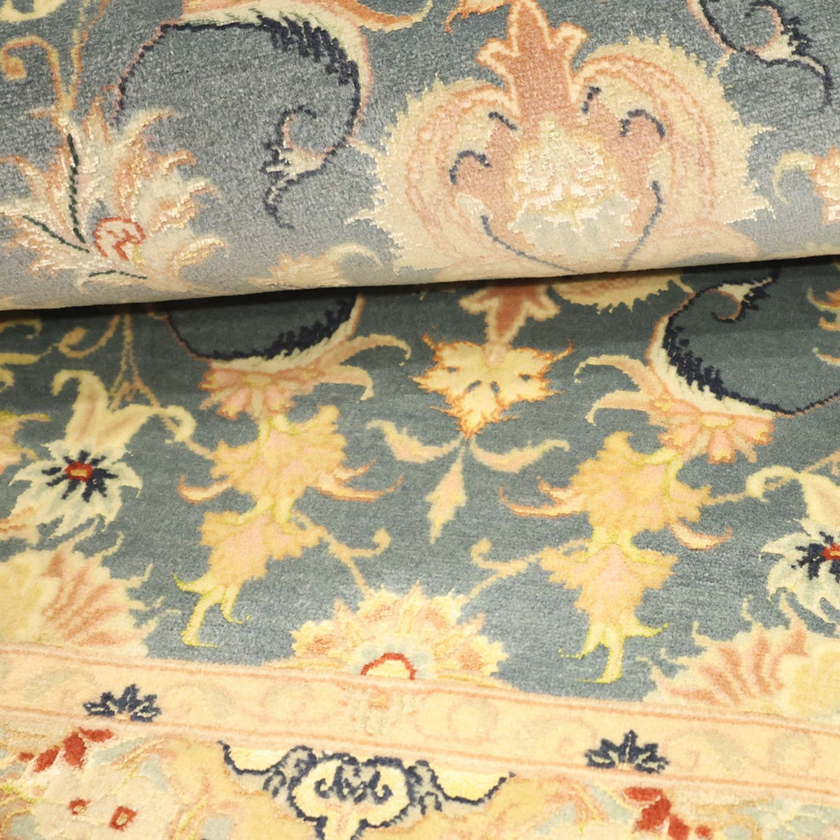 Persisk matta - Tabriz - 119 x 81 cm - ljusblå