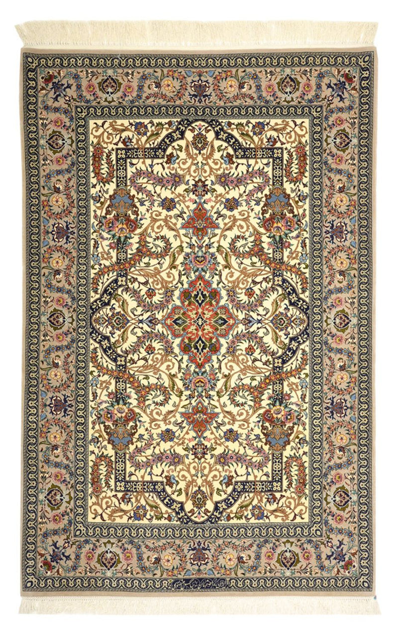 Persisk matta - Isfahan - Premium - 171 x 111 cm - mörk beige