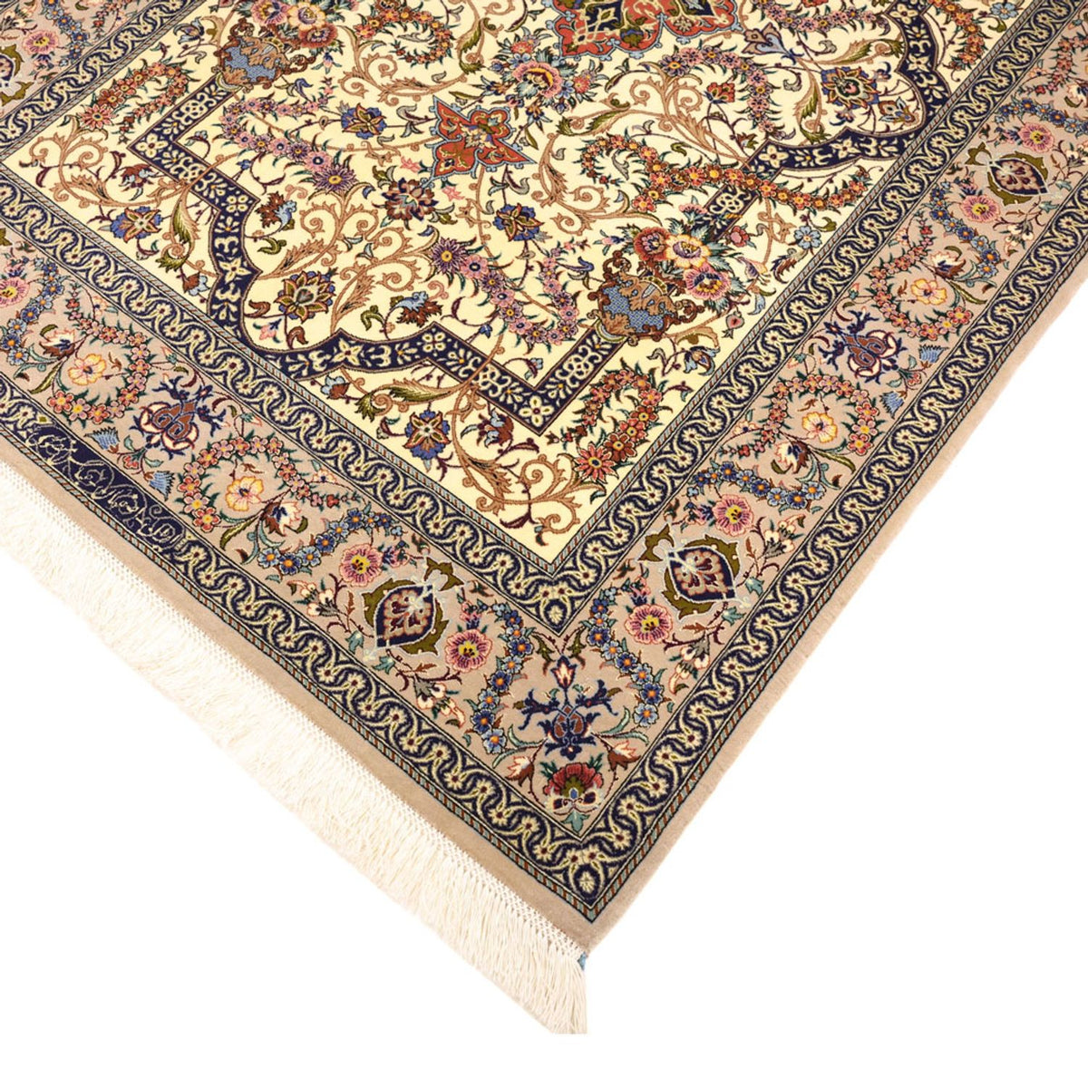Persisk matta - Isfahan - Premium - 171 x 111 cm - mörk beige