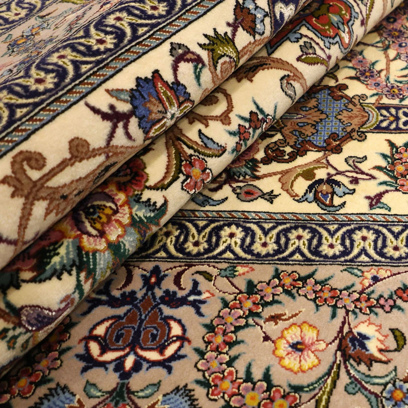 Persisk matta - Isfahan - Premium - 171 x 111 cm - mörk beige