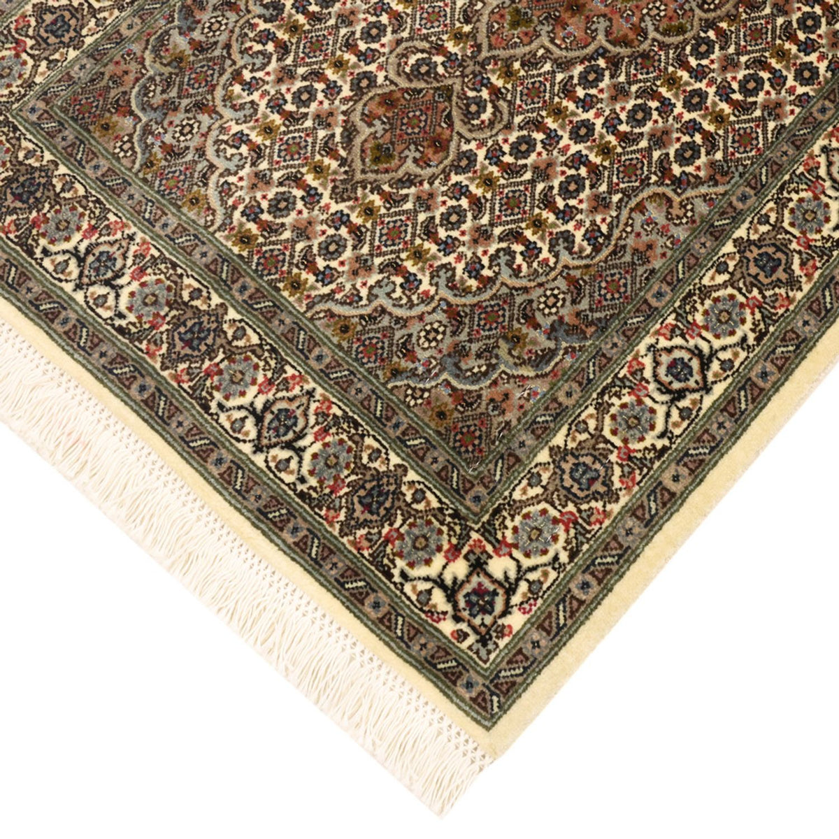 Persisk matta - Tabriz - Royal - 92 x 59 cm - mörk beige