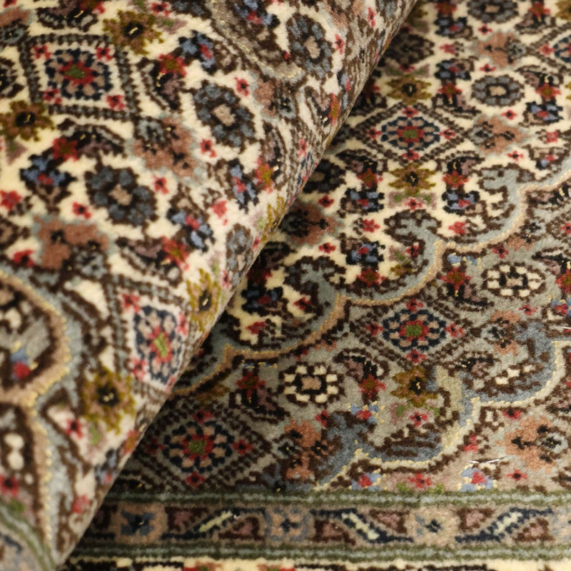 Persisk matta - Tabriz - Royal - 92 x 59 cm - mörk beige