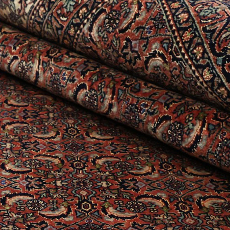 Persisk matta - Bijar - Kungliga - 350 x 256 cm - mörkröd