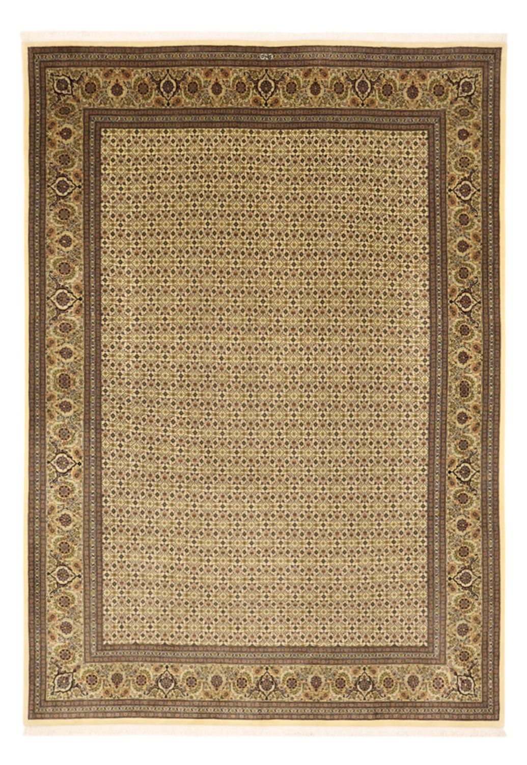 Persisk matta - Tabriz - Royal - Kungliga - 289 x 200 cm - mörk beige
