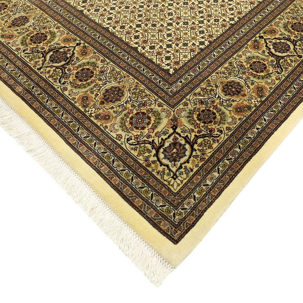 Persisk matta - Tabriz - Royal - Kungliga - 289 x 200 cm - mörk beige