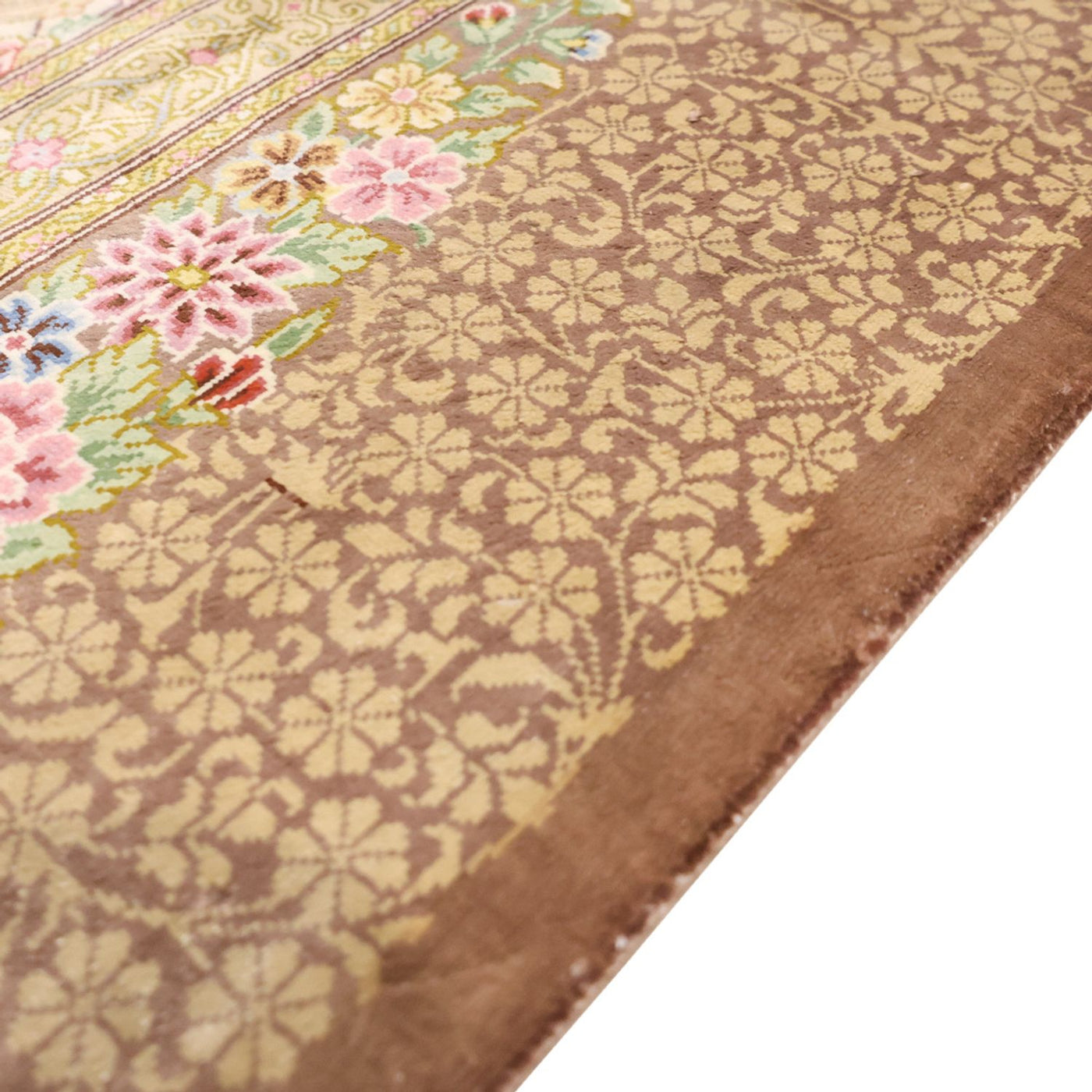 Persisk matta - Ghom - Kungliga - 165 x 101 cm - ljusbeige