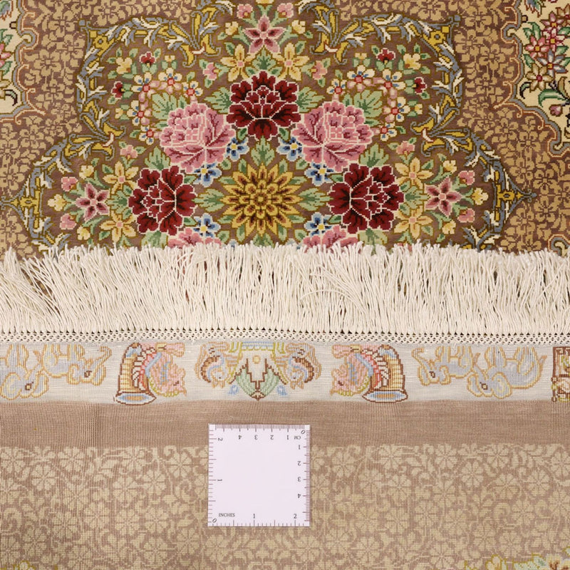 Persisk matta - Ghom - Kungliga - 165 x 101 cm - ljusbeige