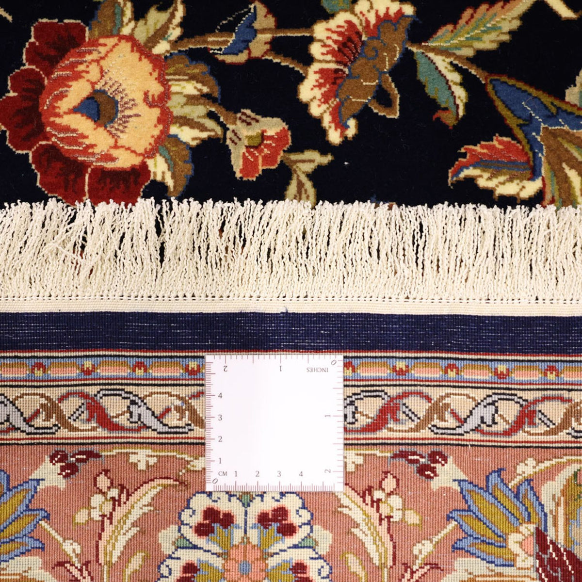 Persisk matta - Isfahan - Premium - 151 x 101 cm - mörkblå