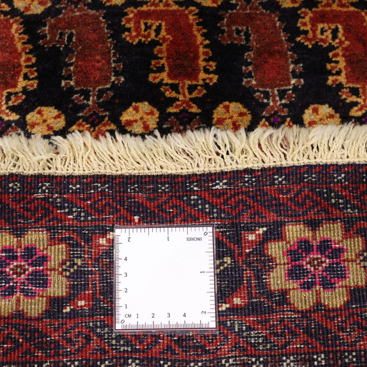 Runner Baluch-matta - 190 x 98 cm - mörkröd