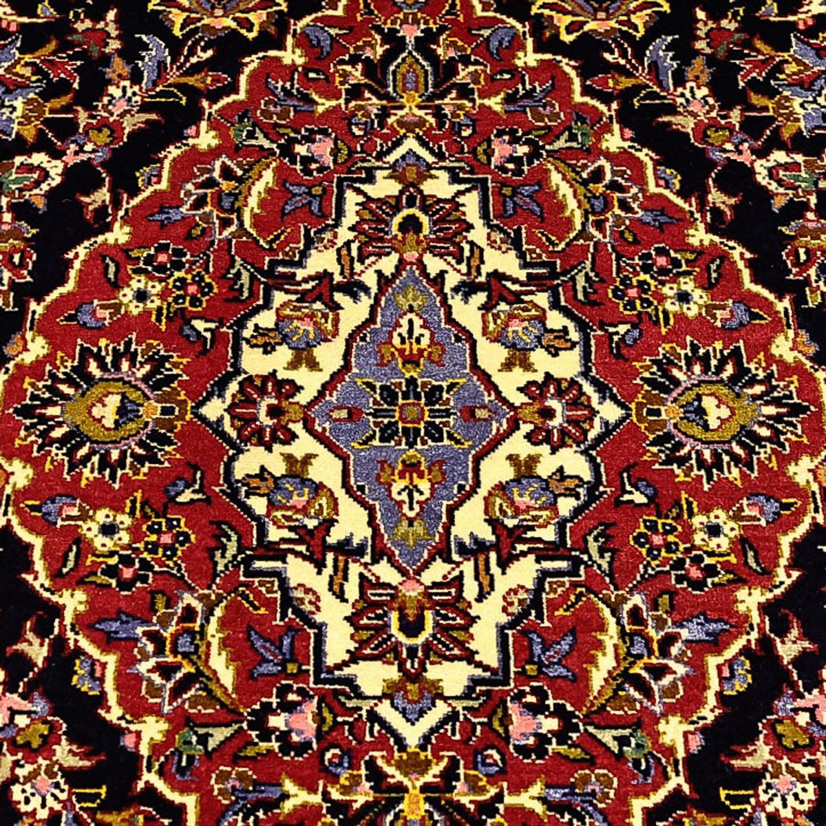 Persiska mattor - Keshan - 208 x 139 cm - mörkröd