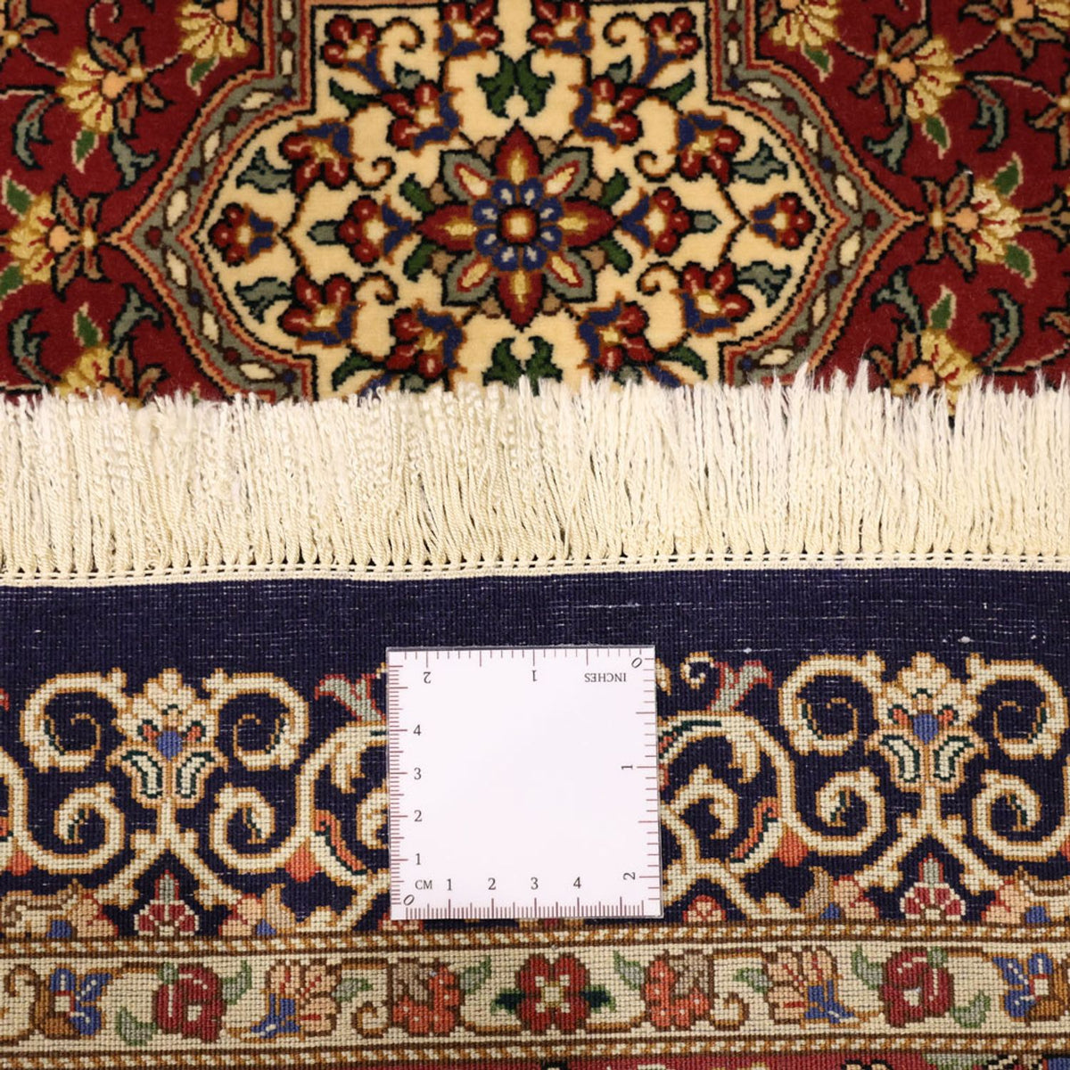 Persisk matta - Ghom - 154 x 100 cm - mörk beige