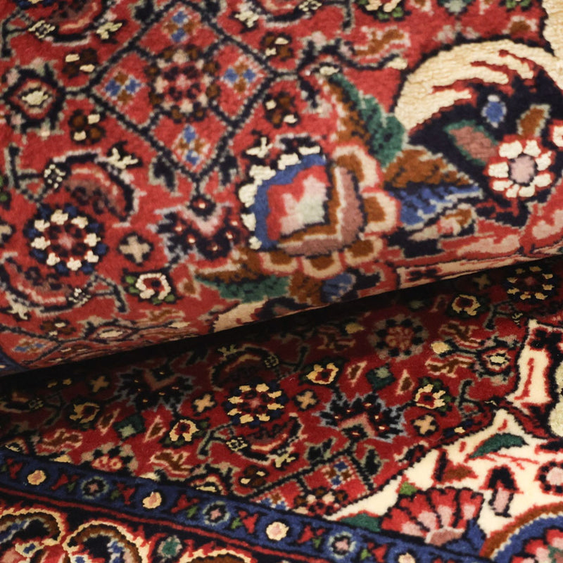 Persisk matta - Bijar - 136 x 71 cm - mörkröd