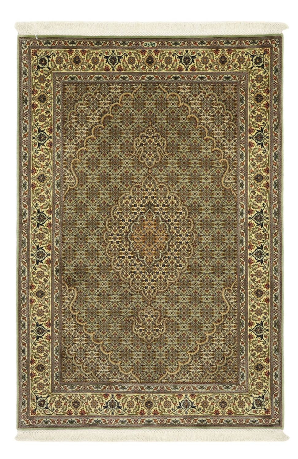Persisk matta - Tabriz - Royal - 151 x 100 cm - olivgrön