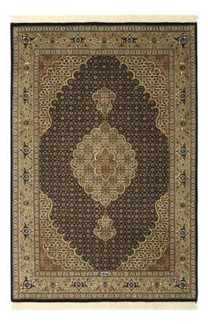 Persisk matta - Tabriz - Royal - Halsband i siden - 149 x 100 cm - mörk beige