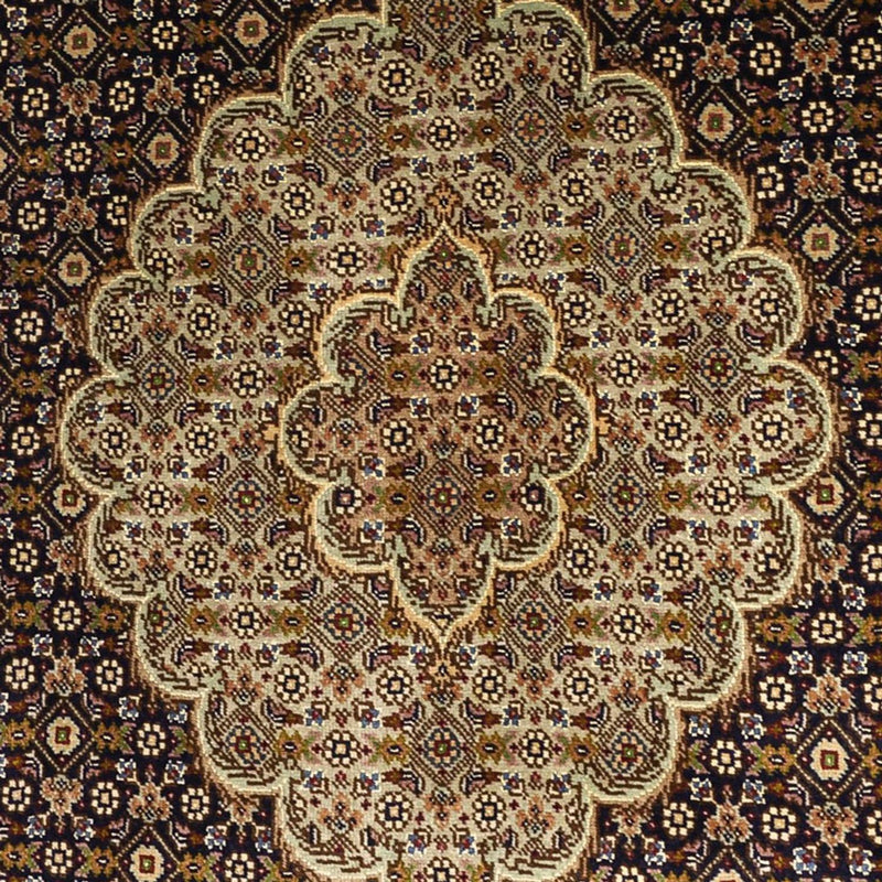 Persisk matta - Tabriz - Royal - Halsband i siden - 149 x 100 cm - mörk beige