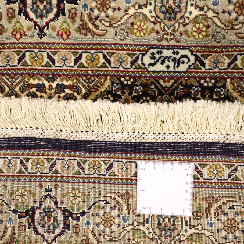 Persisk matta - Tabriz - Royal - Halsband i siden - 149 x 100 cm - mörk beige