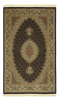 Persisk matta - Tabriz - Royal - Halsband i siden - 159 x 98 cm - mörk beige