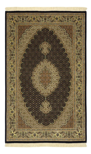 Persisk matta - Tabriz - Royal - Halsband i siden - 159 x 98 cm - mörk beige