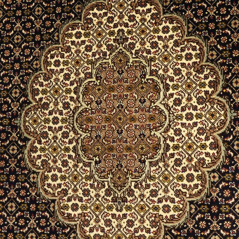 Persisk matta - Tabriz - Royal - Halsband i siden - 159 x 98 cm - mörk beige