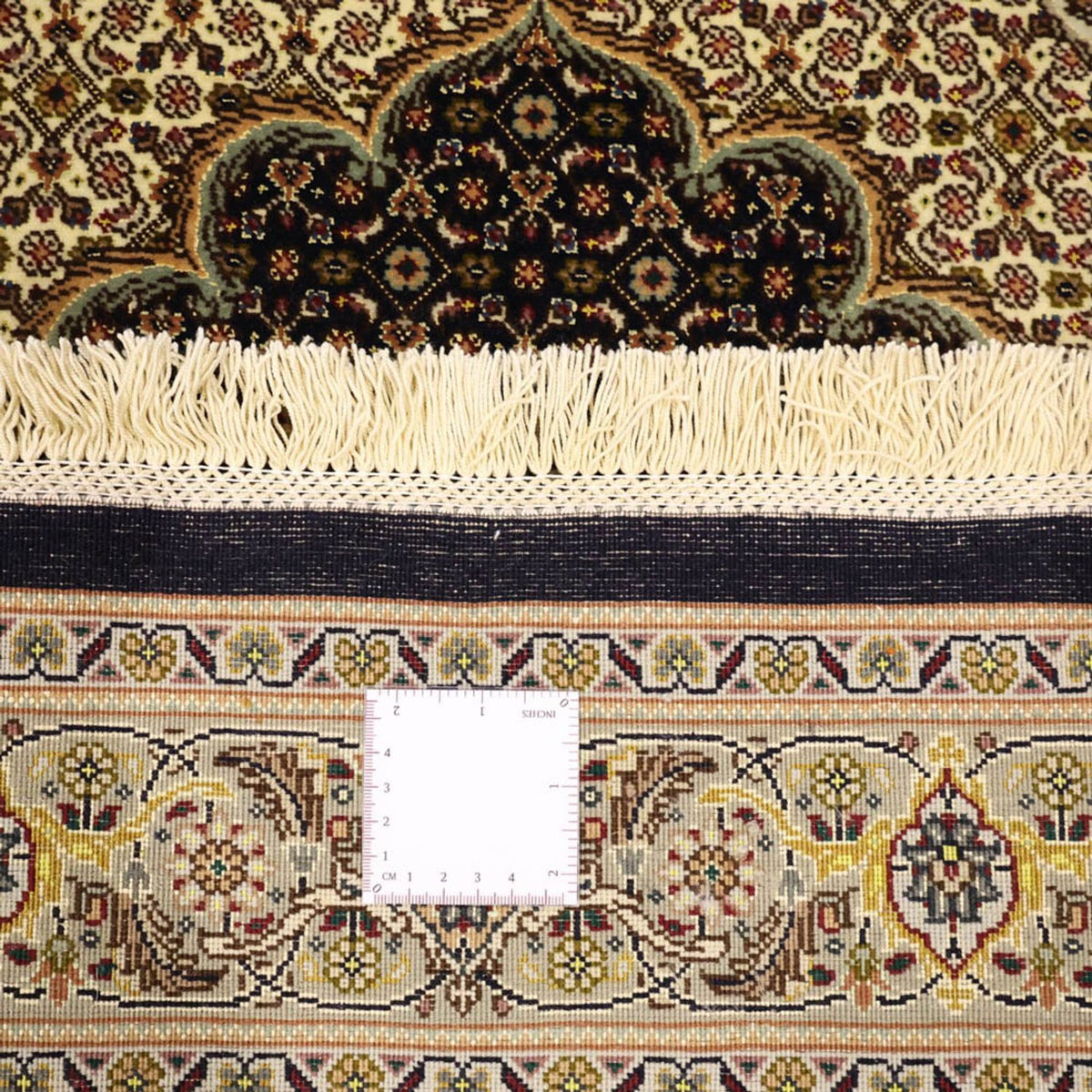 Persisk matta - Tabriz - Royal - Halsband i siden - 159 x 98 cm - mörk beige