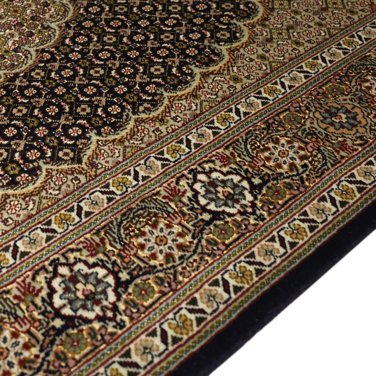 Persisk matta - Tabriz - Royal - 150 x 99 cm - mörk beige