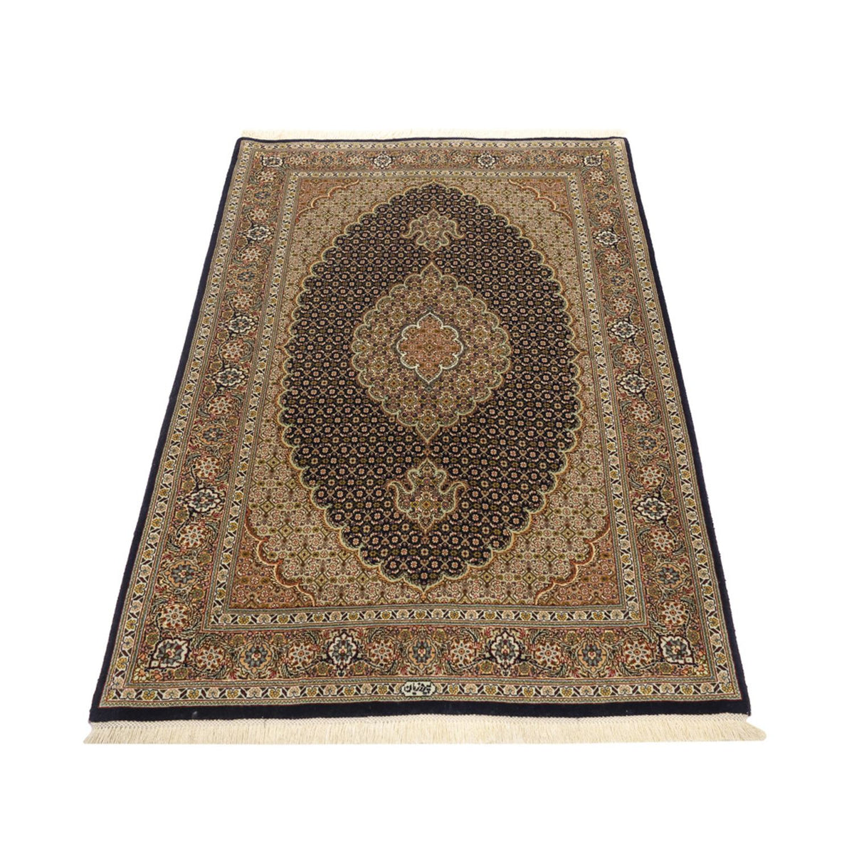 Persisk matta - Tabriz - Royal - 150 x 99 cm - mörk beige